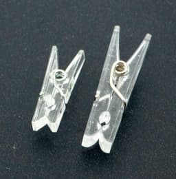 Hangende Clips - Wasknijpers Klemmen - Foto Decoratie - Transparant Kunststof - 50 Stuks - Doorzichtig — thumbnail 2
