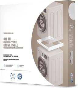 ​KAD® Stapelkit Wasmachine en Droger - Universeel Tussenstuk - Wasmachine Verhoger - Wit - 60cm x 55cm x 8cm — thumbnail 4