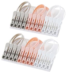 Dailygoods- Wasknijpers 24 stuks - Multifunctionele Klemmen - Winddichte Clips - Kunststof - Geschikt voor Balkons - Hoogwaardig PP-materiaal — thumbnail 1