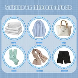 Draagbare Waslijnen - Reis wasrek - Kleding drogen - Met 12 clips - 2 stuks - Veelkleurig — thumbnail 5