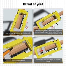 Molen sjabloon voor deurhengsels met opbergruimte en diepte-instelling, verstelbaar voor verschillende hengselgroottes, ideaal voor precisiewerk en houtbewerking — thumbnail 3