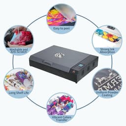 Textiel Printer Droger - DTF Oven Transfer - Kleding Bedrukken - Dubbele Verwarmingselementen - 40 x 32 cm - Multicolor — thumbnail 2