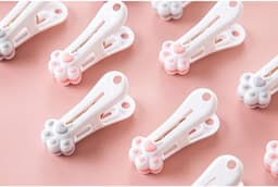 Wasknijpers Kattenklauw - Kledingklemmen Afdichtingsclips - Kleding Ophangen - Ultra-sterke Klemkracht - 12 stuks - Roze — thumbnail 5