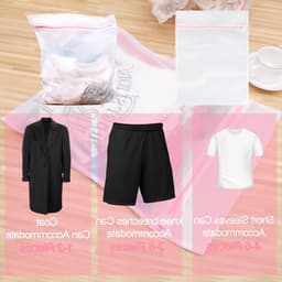 Set van 3 Wasnetten voor de Wasmachine - Ideaal voor Kleding, Sweaters en Jeans (60 x 60 cm) met Rits voor Veilig Wassen — thumbnail 5