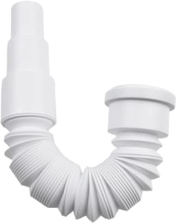 Douche afvoerbuis - Flexibele slang - Sanitair aansluiten - Uitschuifbaar tot 1m - 50 mm diameter - Grijs — thumbnail 2