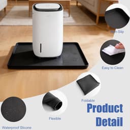 Airconditioner Druppelpan - Lekbak AC - Vloer Beschermen - 100% Waterdicht - 50 x 50 cm - Grijs — thumbnail 4