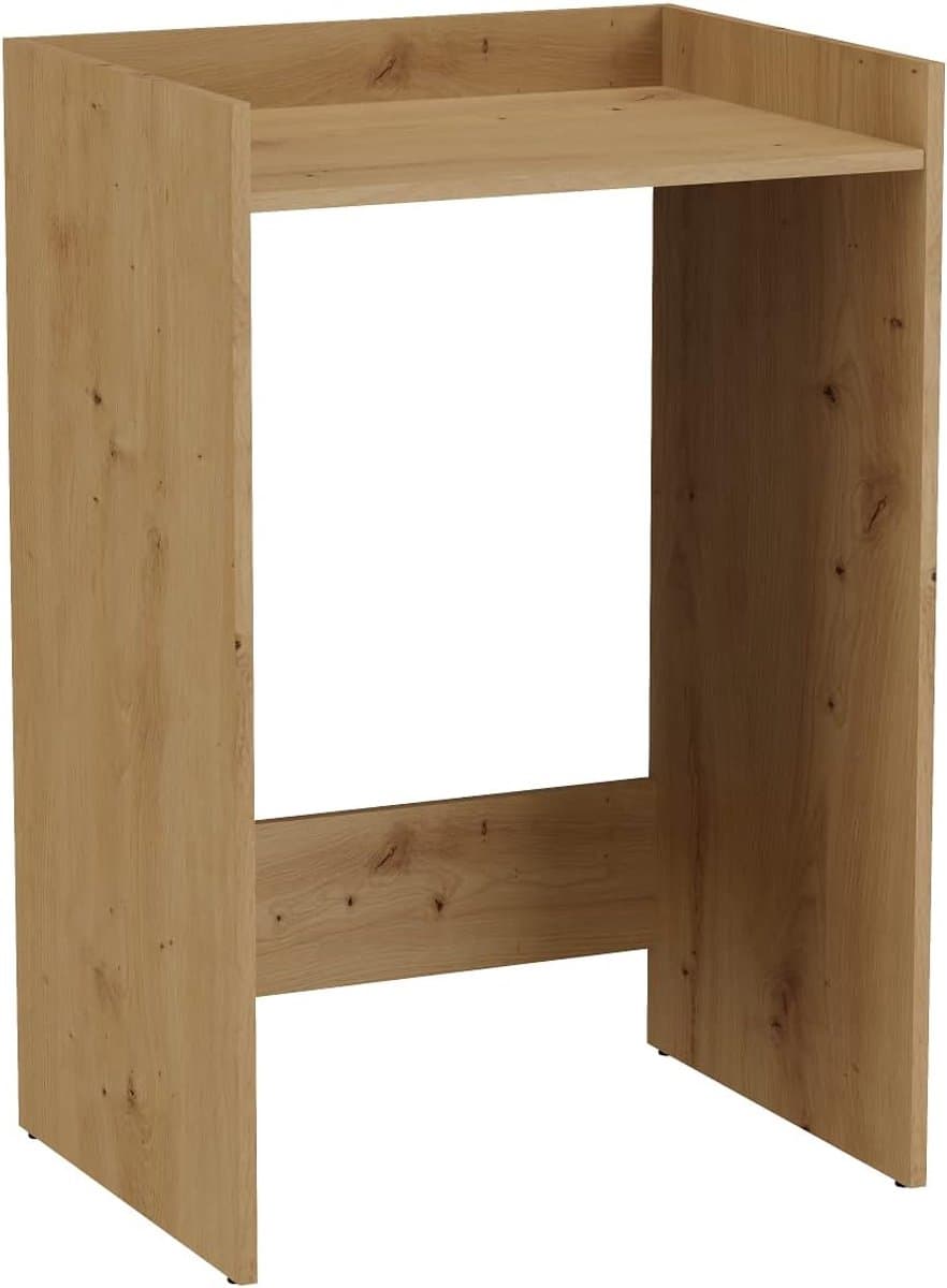 Wasmachinekast - Badkamerkast - Opbergruimte Creëren - Geïntegreerde Plank - 64 x 97.5 cm - Antraciet Eiken — afbeelding 1