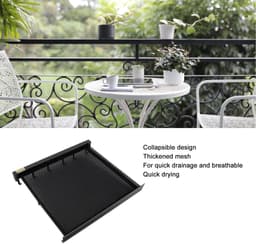 Dailygoods- Droogrek Intrekbaar - Wandmontage - Opvouwbaar - Aluminium - Ademend Mesh - Ruimtebesparend Ontwerp - Kledingrek — thumbnail 4