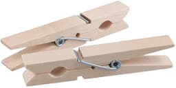 Dailygoods- Houten Wasknijpers 300 Stuks - Berkenhout - 7,2 cm - Knijpers voor Knutselen - Decoraties - Hoge Kwaliteit — thumbnail 3