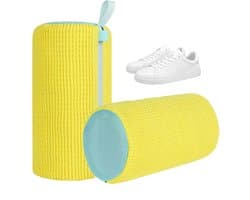 Dailygoods- Schoenwaszak Set van 2 - 360° Reinigingssysteem - Schokabsorberend - Geluidsreducerend - Herbruikbaar - Voor sportschoenen/casual schoenen - Schoenreiniger