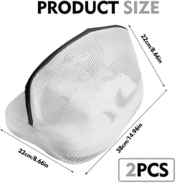Dailygoods- Wasmachineschoenwaszakken - Herbruikbare Wasnetten - Dubbellaags Gaas - Universele Maat 24x24x40 cm - Bescherming voor Schoenen - Robuust Polyestermateriaal - Waszak — thumbnail 5