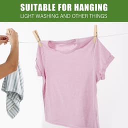 Multifunctionele Houten Wasknijpers - 100 Stuks - Natuurlijke Houtkleur voor Kleding, Notities en DIY Projecten — thumbnail 4