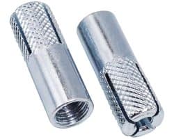 Beton Ankers - Pluggen Bouten - Vast Bevestigen - Gekarteld Oppervlak - M8 x 30 mm - Zilver