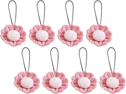 Naaldvrije bedklemmen, set van 8 stuks; antislip multifunctionele stoffenklemmen; linnen klemmen met bloemmotief; naaldvrije dekenklemmen voor thuisgebruik — thumbnail 1