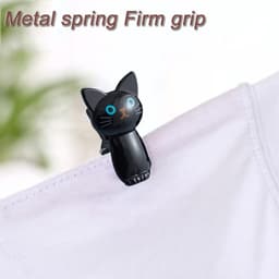 Kledingknijpers - Wasknijpers Strandlaken Clips - Kleding Drogen - Sterke Grip - 8 stuks - Zwart — thumbnail 4