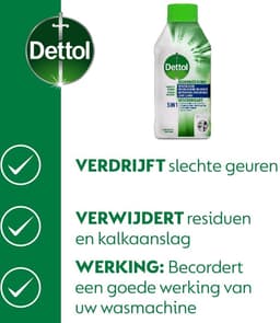 Dettol Wasmachine Reiniger Hygiëne - 250ml x 6 - Voordeelverpakking — thumbnail 4