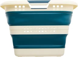5Five Wasmand - 40L - blauw - PP - opvouwbaar - 49 x 49 x 49 cm - flexibel — thumbnail 2