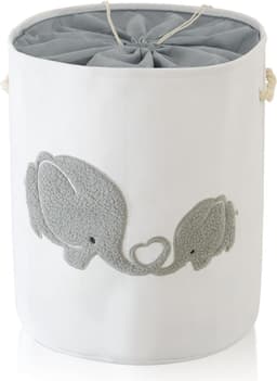 Extra grote wasmand voor baby's en kinderen, 58 liter, met trekkoord, opbergmand voor speelgoed en kinderkamer, multifunctioneel en praktisch — thumbnail 1