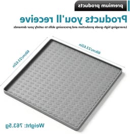 Koelkast druppelmat 60 x 60 cm - Waterdichte anti-slip bodemmat voor wasmachine, spoelbak en huishoudelijke apparaten — thumbnail 5