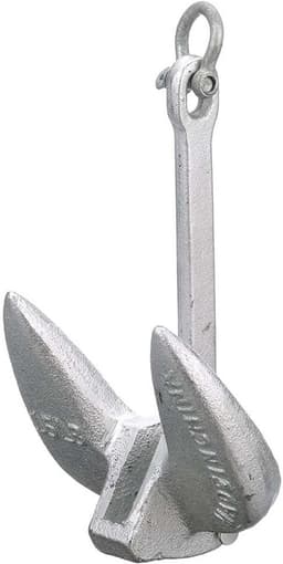 Marineanker Gietijzer - Scheepsanker - Watersport Verankering - Corrosiebestendig Aluminium Plating - 6.8 kg - Aluminium — thumbnail 4