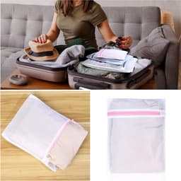 Set van 10 Wasnetten voor de Wasmachine, Grote Waszakken met Rits voor Kleding, Ondergoed en Bedlinnen — thumbnail 5