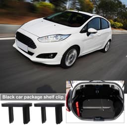 ONF3 - 8-delige set clips - Vervanging - Zwart - Achterste bagagerek clips - Perfecte pasvorm voor Ford Fiesta MK8 - Duurzaam kunststof — thumbnail 2
