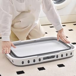 Wasmand met Standaard - Wasgoed Opberger - Opgeruimd Huis - Ergonomische Hoogte - 41x8x60 cm - Niet gespecificeerd — thumbnail 3