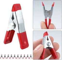 Metalen Veerklemmen - Grip Clips - Houtbewerking Ambachten - Sterke Stalen Constructie - 10 Stuks Assortiment - Zilver — thumbnail 2
