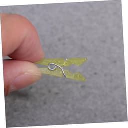 Mini Wasknijpers - Kleine Clips - Huisdecoratie Knutselen - Veerbelaste Klem - 100 Stuks - Geel — thumbnail 3