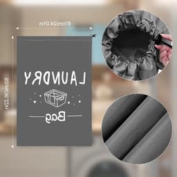 Waszak voor Vuile Kleding, Compact en Duurzaam, Ideaal voor Reizen, Camping, Gym en Vakanties, Verkrijgbaar in 2 Maten — thumbnail 2