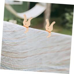 Grote houten wasknijpers, jumbo wasknijpers voor handdoeken en knutselprojecten, antislip grip en duurzame houtstructuur voor binnen en buitengebruik — thumbnail 4
