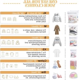 Grote Waszakken Set van 7 Stuks, Wasnetten voor Wasmachine, Ideaal voor Ondergoed, Sokken en Babykleding — thumbnail 2