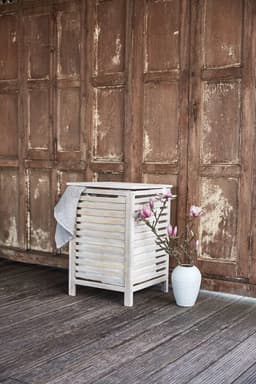 Wasmand met uitneembare katoenen waszak - 65 liter - Shabby chic design — thumbnail 5