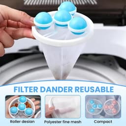 Set van 4 Herbruikbare Filtertassen voor de Wasmachine — thumbnail 3