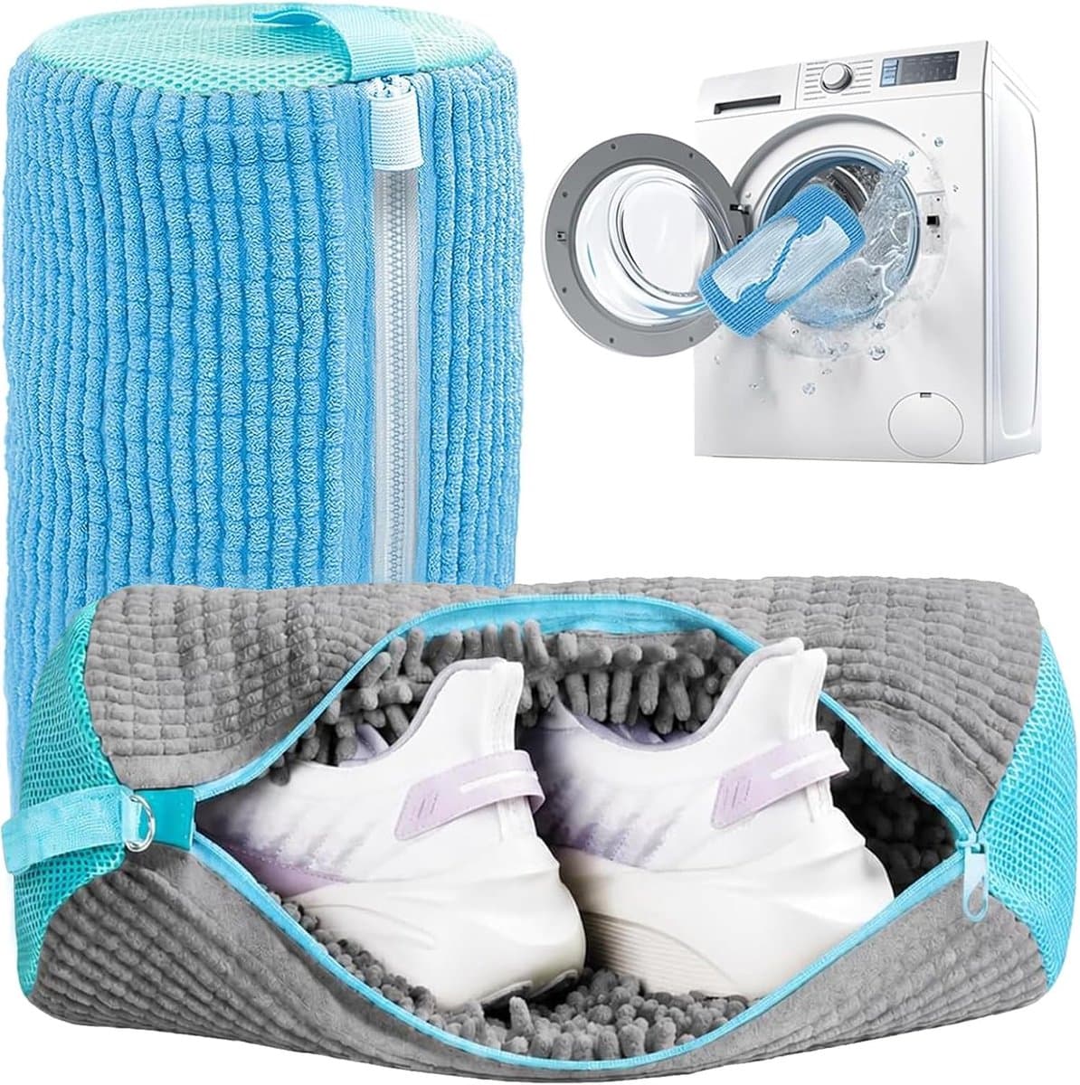 Waszakken wasmachine, 39 x 19 x 5 cm, waszak schoenen — afbeelding 1