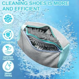 2-in-1 schoenwaszak, schoenwaszak, wasmachine, herbruikbare waszak, schoenen — thumbnail 5