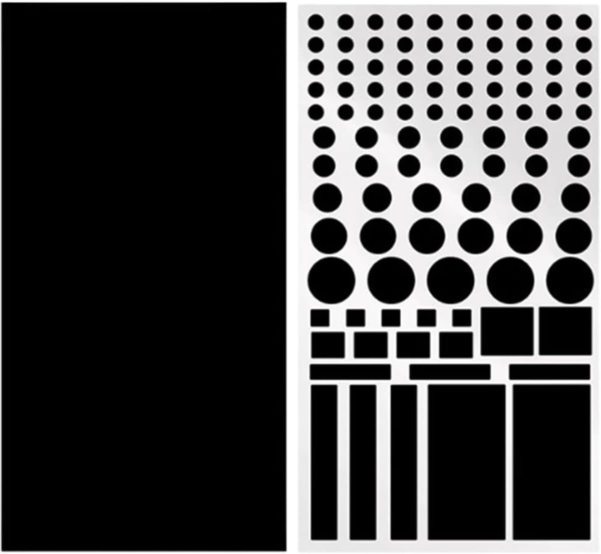 2 vellen met stickers die het ledlicht blokkeren, semi-transparant, zelfklevend om de helderheid van elektronische apparaten te dimmen — afbeelding 1