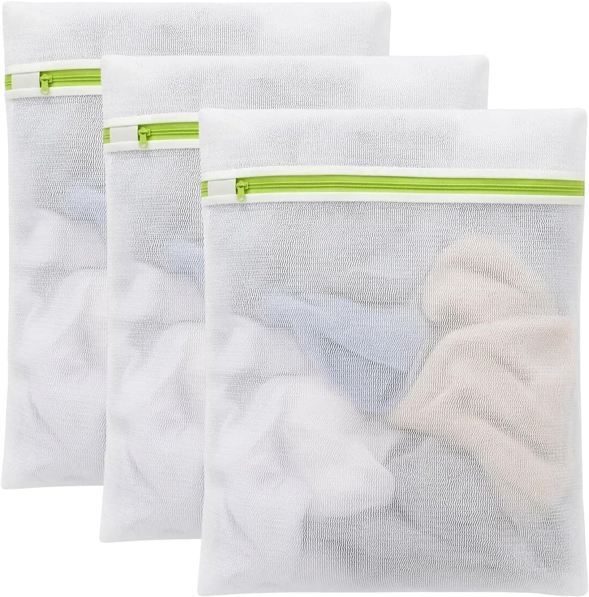 Set van 3 Wasnetten met Rits voor Wasmachine - Ideaal voor Kleding, Ondergoed en Delicate Stoffen, 50 x 60 cm — afbeelding 1