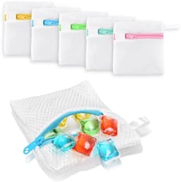 15-delige Herbruikbare Was Pod Beschermzakken - Zipper - 5 Kleuren — thumbnail 1