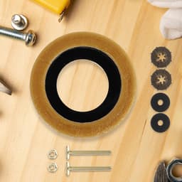 Waterdichte Toiletwaxring met Messing Bouten Pe- Universele Afdichting voor Huishoudelijke Badkamer Leidingen Snelle Installatie Geurisolatie voor Standaard — thumbnail 2