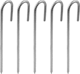 10 stuks 12 inch grondankers van staal, gegalvaniseerde palen voor trampolines, tenten en luifels — thumbnail 2