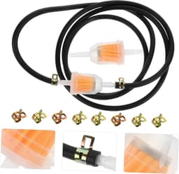 1set Universele Brandstofslang Kit Voor Motorrijders Met Inline Brandstoffilters Slangenklemmen Duurzaam Eenvoudig Te Installeren Voor Vervangingen Van Brandstofslangen — thumbnail 4