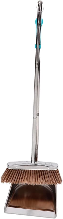 1set Stainless Steel Stoffer Duurzaam Schoonmaakgereedschap Voor Thuis Kantoor Met Ergonomisch Handvat Eenvoudige Opberging — thumbnail 1
