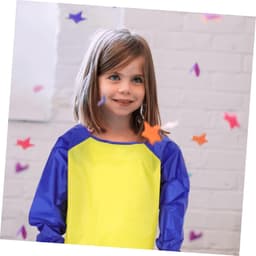 1set Kinderschort Met Zakjes Waterdichte Lange Mouw Kunstschort Voor Peuters Voor Schilderen Koken Creatieve Activiteiten — thumbnail 3