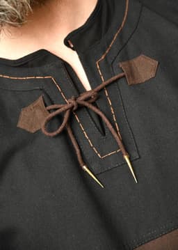 Middeleeuwse tuniek Bent met afneembare mouwen - middeleeuwse kleding - Viking - LARP - hemd - kostuum - katoen — thumbnail 2