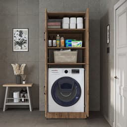 Roomart DORA-II Wasmachine Ombouwkast 70x186 cm - Eiken — thumbnail 4