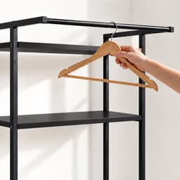 Wasmachine rek - 161x66x40 cm - zwart — thumbnail 4
