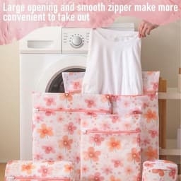 Wasnetten set van 4 - verschillende maten - herbruikbare waszakken - optimale bescherming voor kwetsbare kleding - ShopVlot — thumbnail 2