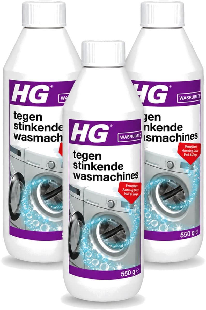 3 x HG - Tegen Stinkende Was - Verwijdert Aanslag Door Vuil & Zeep - 550 g - Voordeelverpakking - 3 stuks — afbeelding 1