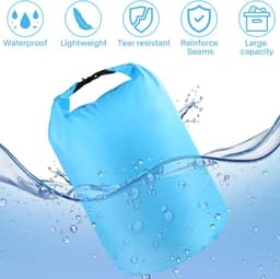 Bag, waterdichte tas, 70 liter, waterdichte rugzak, waterdichte zak, ultralicht, waterdichte rugzak voor kajakken, raften, boottochten, wandelen, kamperen, outdoor, blauw, 70 Liter — thumbnail 2